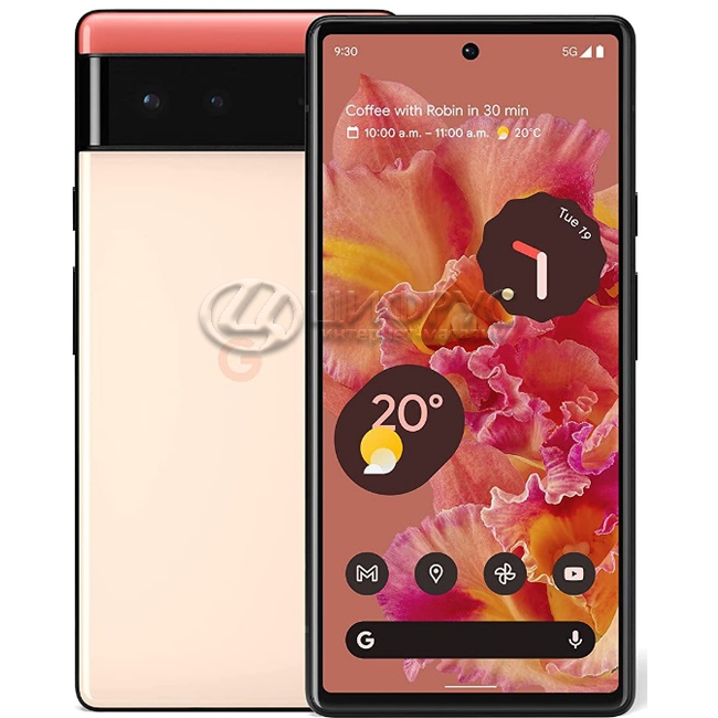 Купить Google Pixel 6 128Gb+8Gb 5G Kinda Coral (Розовый) (Global